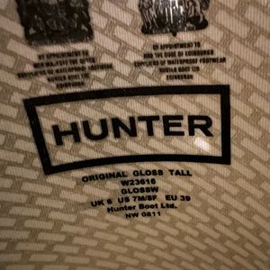 Grey hunter rain boots tall